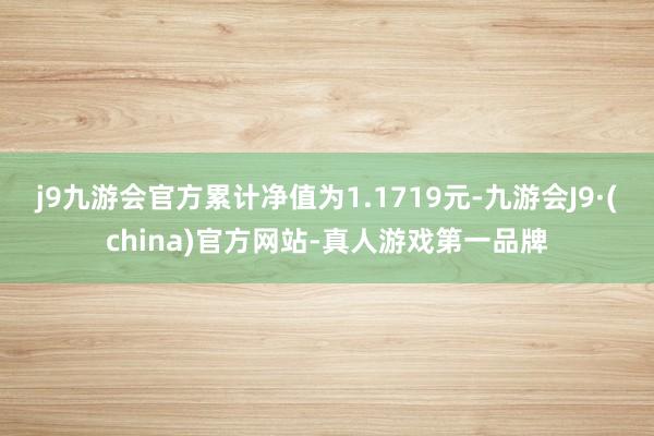 j9九游会官方累计净值为1.1719元-九游会J9·(china)官方网站-真人游戏第一品牌